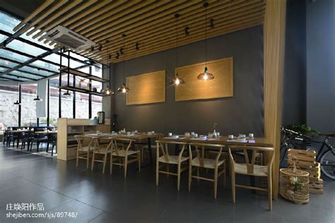 60万元餐饮空间200平米装修案例_效果图 - 圣福轩（私房菜） - 设计本