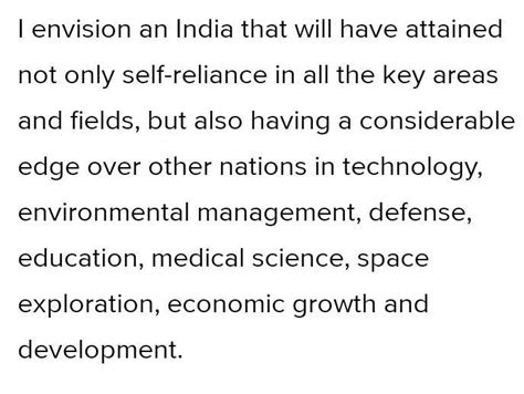 What is your vision for India? Elaborate - Brainly.in