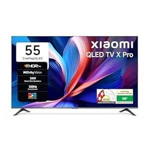 Xiaomi 138 cm (55 Inches) X Pro Series QLED 4K Ultra HD Smart Google TV ...