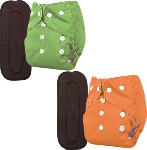 Amazm Multicolor Pack Of 2 Cloth Reusable Diaper With 5 Layer Heavy ...