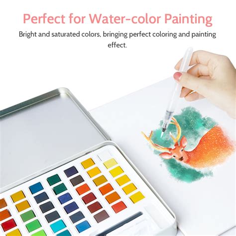 Buy H&B 48 Colors/Set Solid Water-color Paint Pigment for Students ...