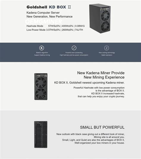 OEMGMINER Goldshell KD Box II KDA ASIC Miner - Dual Mode, India | Ubuy