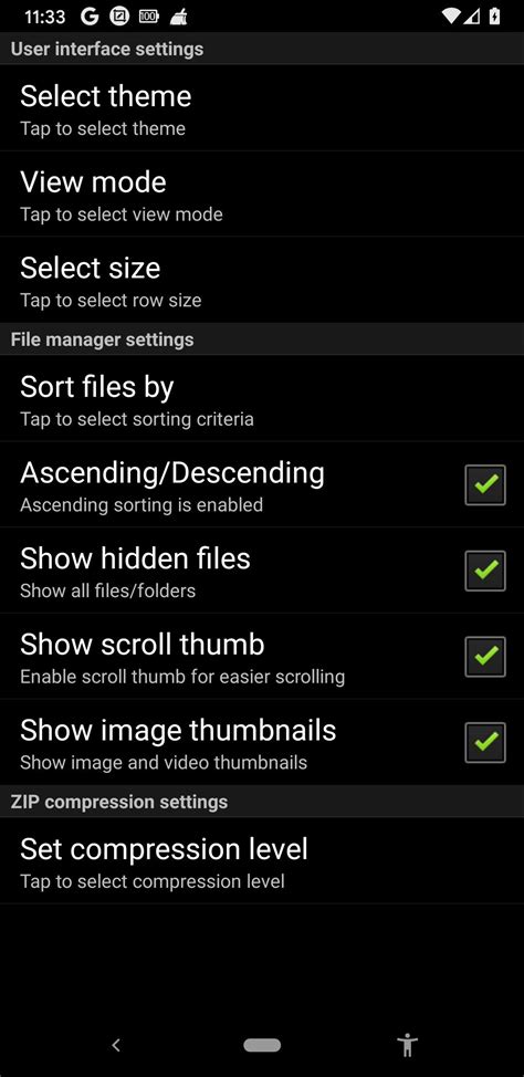 AndroZip File Manager Features 的图像结果