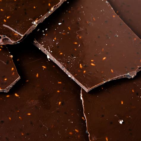 Toasted Sesame Dark Chocolate Glass – Tempered Fine Chocolates