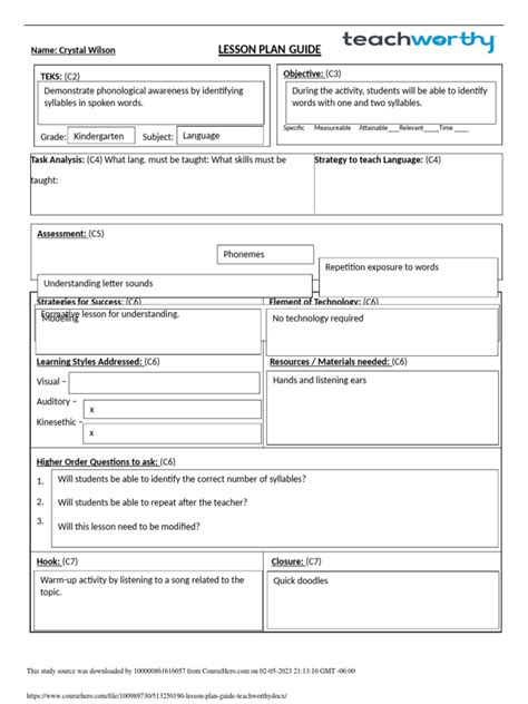 Lesson Plan Guide 的图像结果