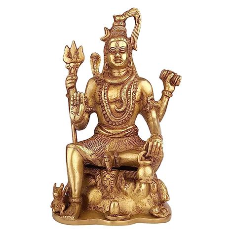 Buy Artvarko Brass Blessing Lord Shiva Murti Idol Shankar Bhagwan Bhole ...