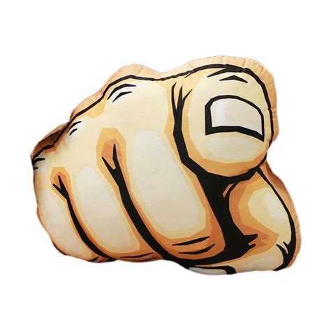 ChezMax Creative Giant Hand Finger Geature Short Plush Throw Pillow ...