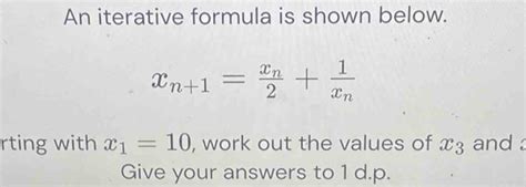 Image result for How to Work Out an Iterative Formula