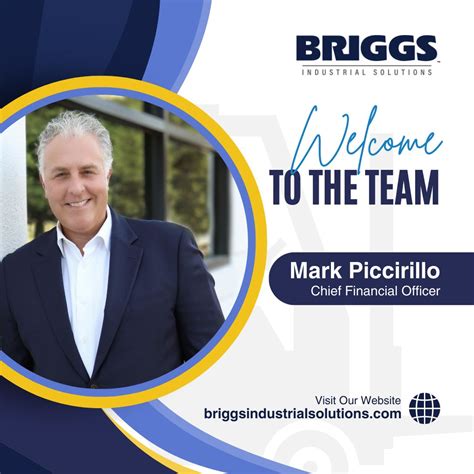 Briggs Industrial Solutions on LinkedIn: We are proud to announce Mark ...
