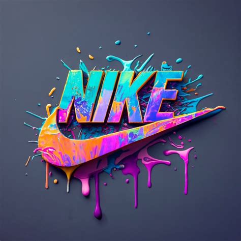Nike Logo Light Glowing in Four Colors