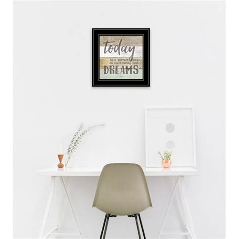Trendy Decor 4U Live Your Dreams Today Marla Rae Black Wood Framed 15 ...