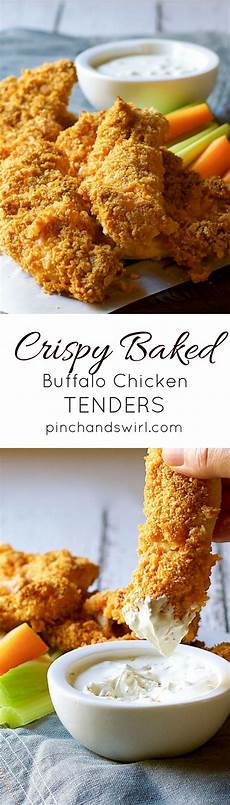 Crispy Baked Chicken Tenders by Crispy Baked Buffalo Chicken Tenders Pinch And Swirl Crispy Baked Chicken Tenders