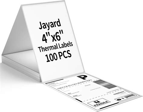 Amazon.com : L LIKED 5000 Fanfold 4 x 6 Direct Thermal Shipping Labels ...