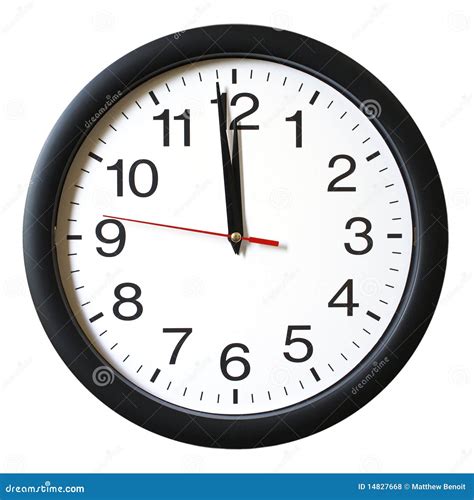 One Minute to 12 oclock stock photo. Image of black, clocks - 14827668