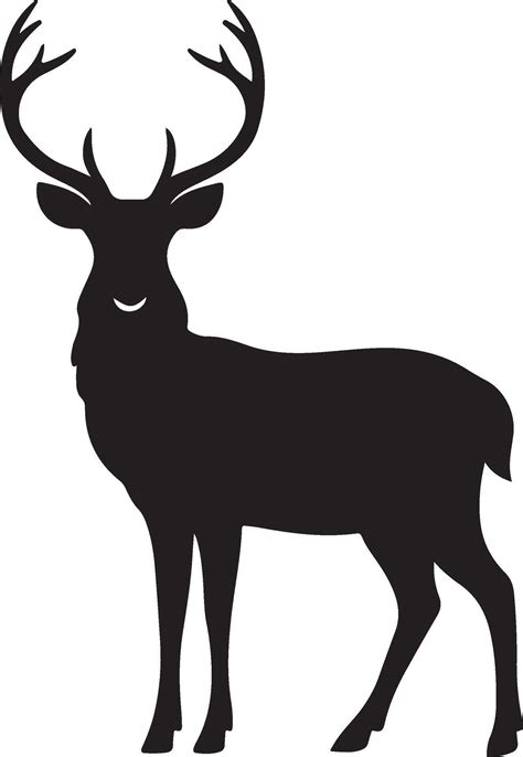 Deer silhouette art illustration, Cute deer animals, deer silhouette ...