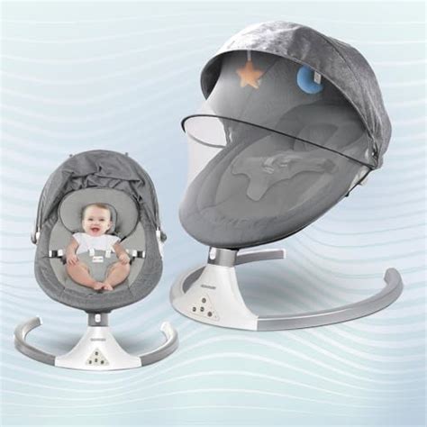 CAREIT Electric Baby Swing Rocker with Remote, Bluetooth Music ...