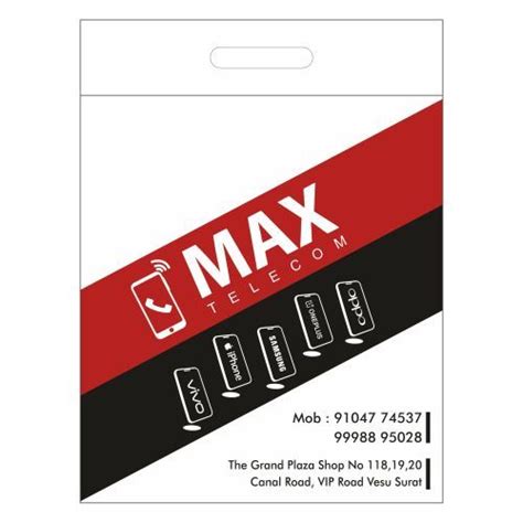 Max Telecom Non Woven D cut Bag | Bagsguru