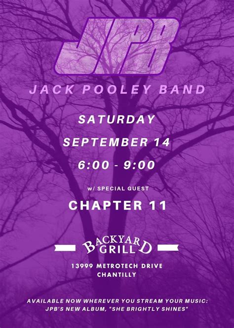 Jack Pooley Band Live at Backyard Grill, Backyard Grill, Chantilly, 14 ...