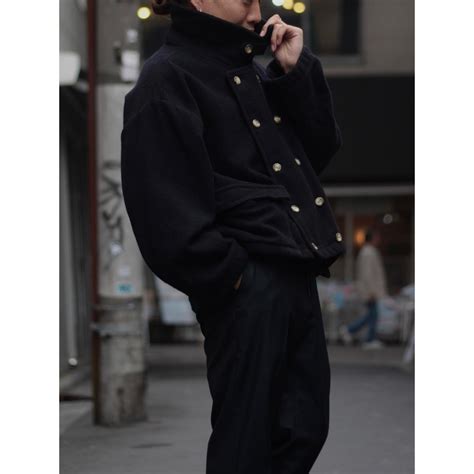 1980s〜90s vintage "STOND ISLAND" hi-neck short length wool blouson【CU ...