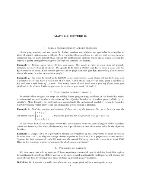 Linear Programming College Math 的图像结果