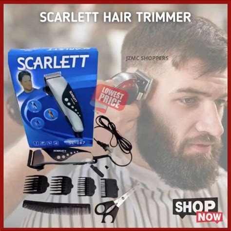 LUCKYU Scarlett Razor Electric Hair Trimmer Clipper Set SC-167 | Shopee ...