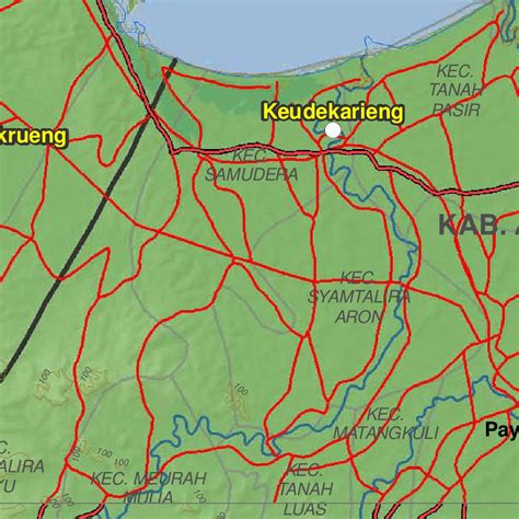 A02: Aceh Utara District Map by Avenza Systems Inc. | Avenza Maps