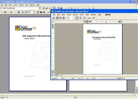 OpenOffice Word 的图像结果