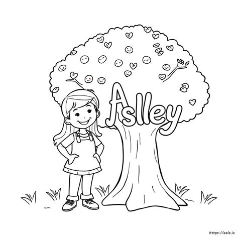 Ashley Name Coloring Pages