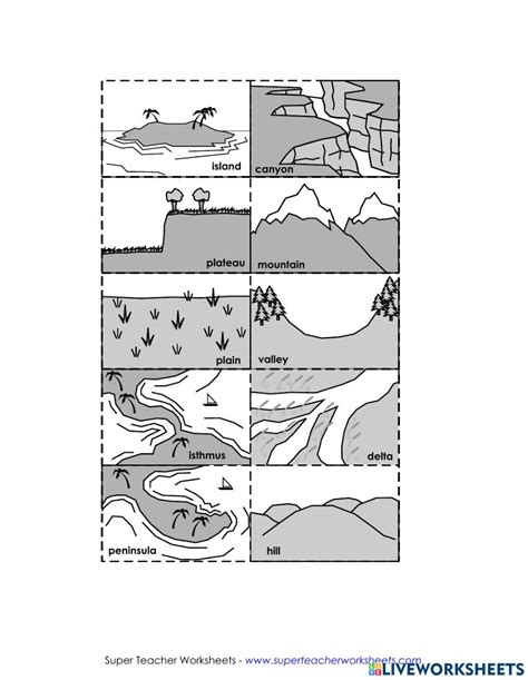 Landforms Worksheet 的图像结果