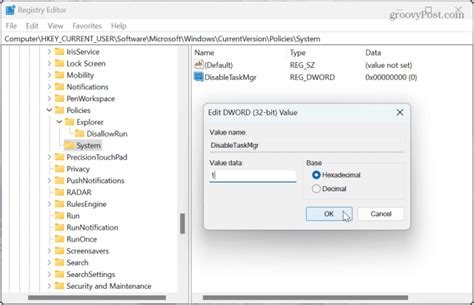Image result for Disable Program Task Manager