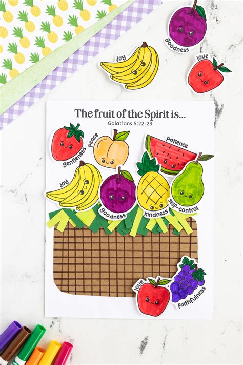 Fruit Of The Spirit Printables Teaching Resources FREEBIE Fruit Of The