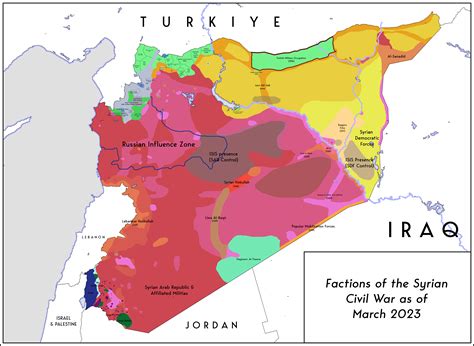 Syrian Civil War Frontline Map
