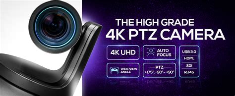 Buy AIWaft 4K PTZ Camera Pro Lens 12X Optical Zoom, 70.28 Wide-Angle ...