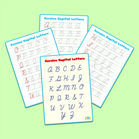 Capital Cursive Alphabet 的图像结果