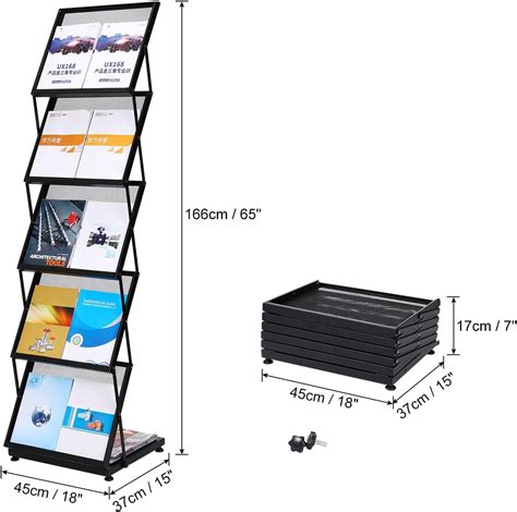 PATIKIL Foldable Magazine Display Racks Floor India | Ubuy