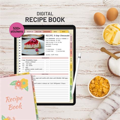 Goodnotes Recipe Template Free, To use a digital recipe book you will ...