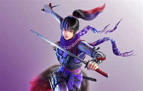 Download wallpaper girl, sword, fighter, weapon, Tekken, video games ...