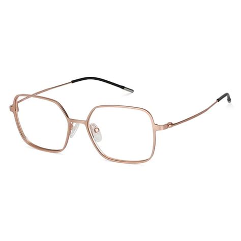 Buy Rose Gold Black Full Rim Geometric Vincent Chase Online SLEEK STEEL ...
