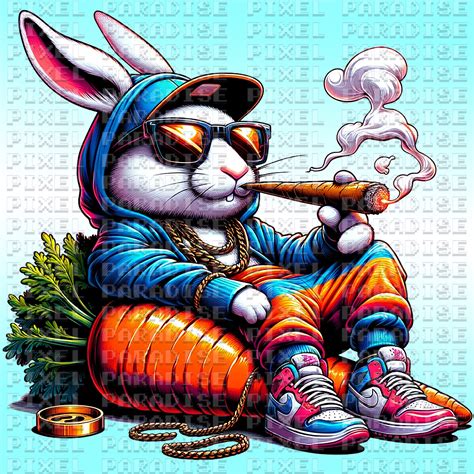 Easter Bunny Smoking Weed PNG, Easter Bunny Png, Cool Easter Bunny Png ...