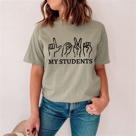 ASL Teacher Shirt, Cute Shirt for Teacher, Sign Language Shirt ...