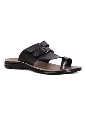 Buy Men HEMP BLACK Toe Ring Slipper at Amazon.in