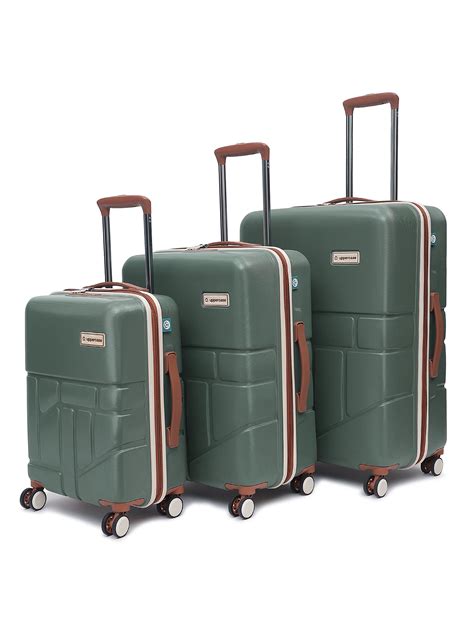 Order Rock Green Set of 3 (S+M+L) Trolley Bags