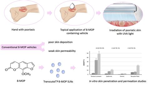 Transcutol® P Containing SLNs for Improving 8-Methoxypsoralen Skin Delivery
