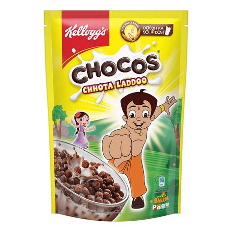 Kellogg's Chocos Chotta Ladoo 350g with Whole Grain| With Chotta Bheem ...