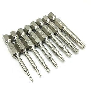 C2K Set of 8Pcs Magnetic Torx Screwdriver Bit S2 Steel 1/4" Hex Shank ...