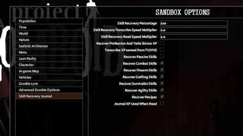 Skill Recovery Journal mod for Project Zomboid - ProjectZomboidMods.com