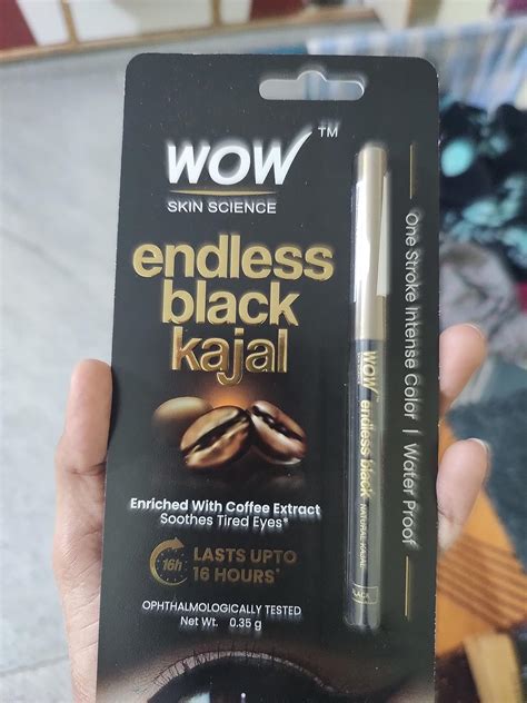 WOW Skin Science Endless Black Natural Kajal | Water Proof & Smudge ...