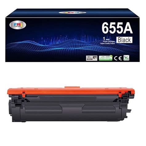 655A Black Toner Cartridge Replacement for HP 655A CF450A for HP Color ...