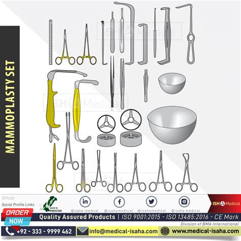 Types of breast surgery tool | ISAHA Medical