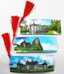 3 Bookmarks - 3D Lenticular - European Castles - Chateau Chambord ...